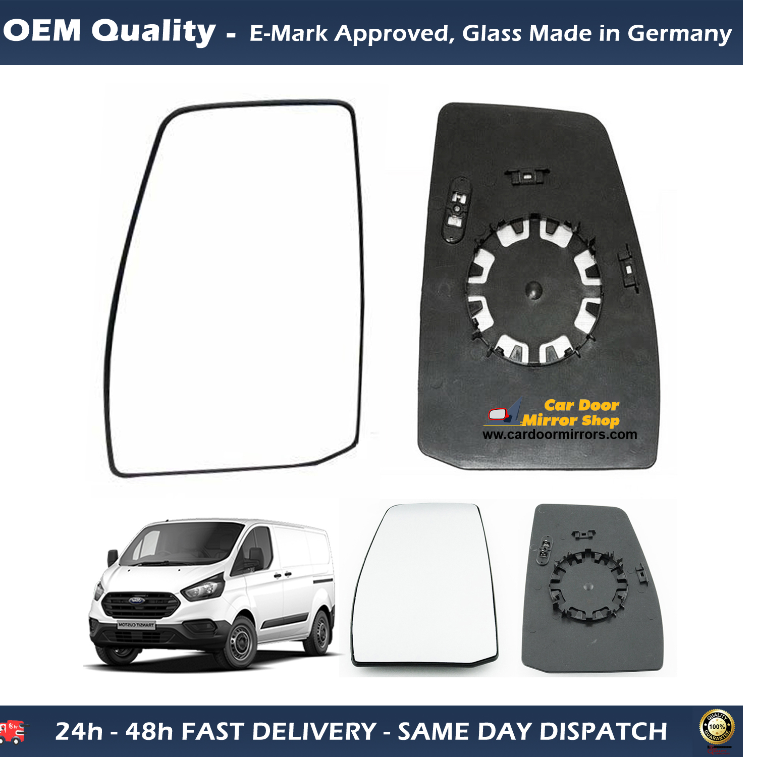 Low Price Guarantee on ford transit custom Wing Mirror Replacements