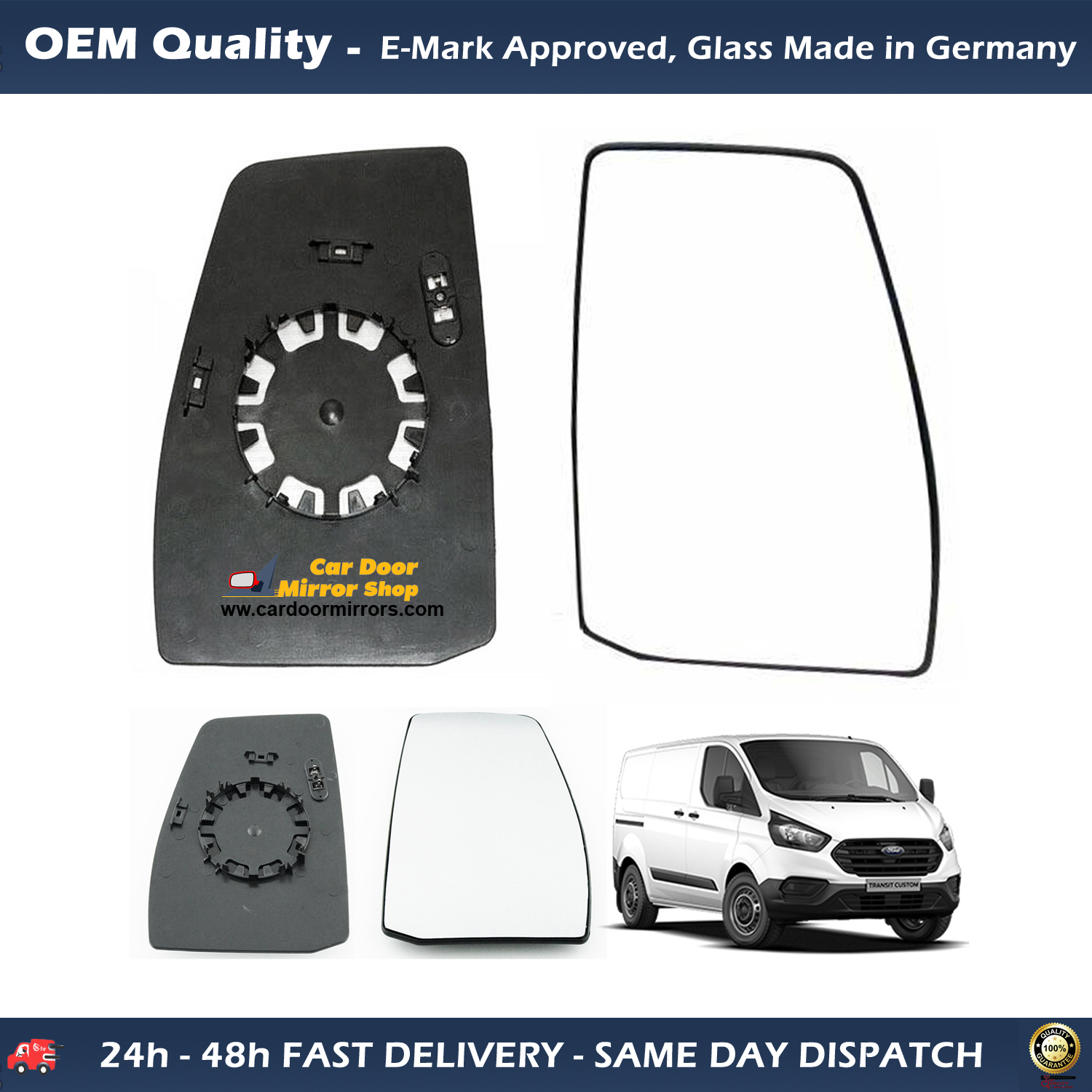 Low Price Guarantee on ford transit custom Wing Mirror Replacements